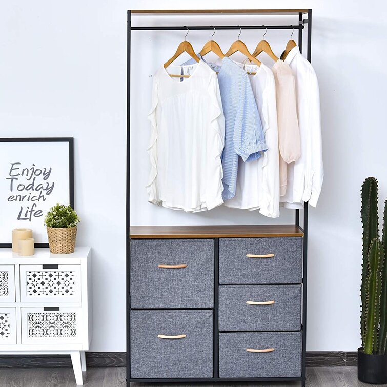 Chest drawers deals with clothes rail